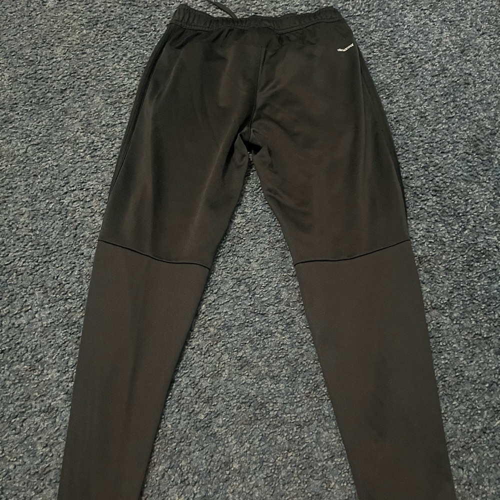 kids climacool black joggers size medium